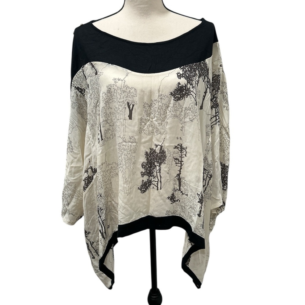 Standards & Practices Black cream Blouse